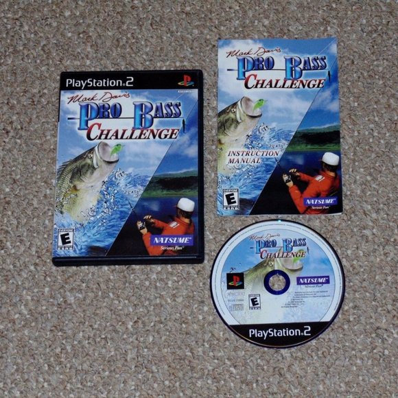 Mark Davis Pro Bass Challenge PlayStation 2 PS2 Complete Natsume Fishing - Picture 1 of 1